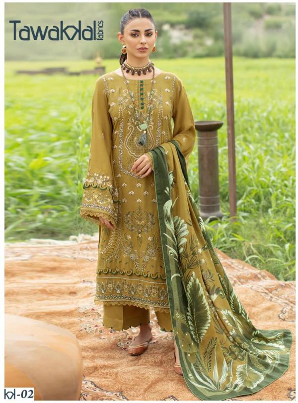 Tawakkal Mehroz Luxury Heavy Cotton Karachi Dress Material